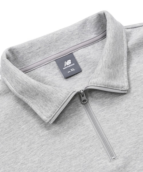 NB刺繍ダブルフェイスハーフジップ（スウェット）｜New Balance