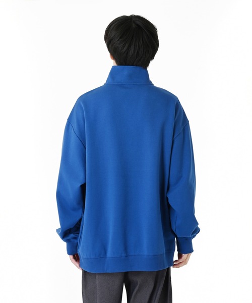 セール】NB刺繍ダブルフェイスハーフジップ（スウェット）｜New