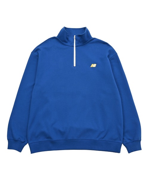セール】NB刺繍ダブルフェイスハーフジップ（スウェット）｜New