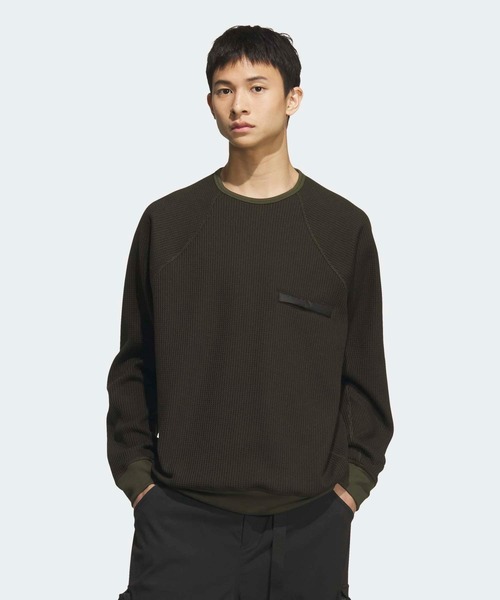 セール】シティエスケープ ルーズフィット 裏起毛 ワッフル スウェット