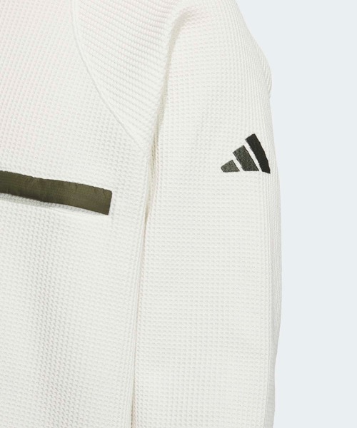 adidas(アディダス)の「シティエスケープ ルーズフィット 裏起毛 ワッフル スウェット / トレーナー / ロンT / アディダス adidas(スウェット・メンズ・ホワイト/ブラック/カーキ・XX-LARGE/3XL/LARGE/SMALL/X-LARGE/MEDIUM)」の11枚目の写真