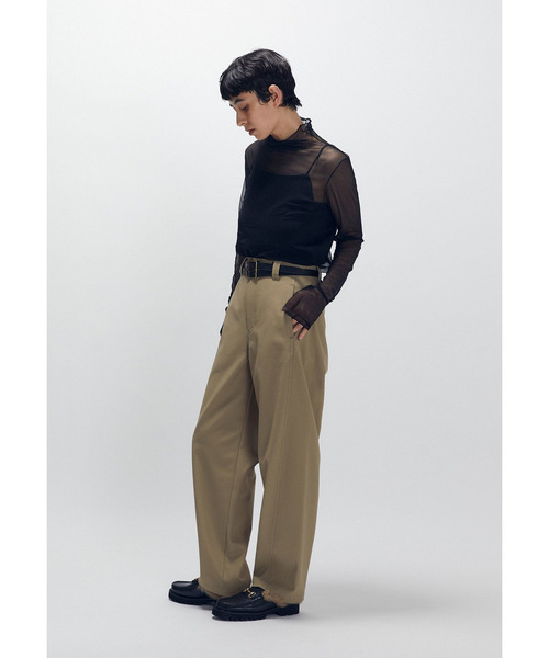 1er Arrondissement（プルミエアロンディスモン）の「シアーハイネックカットソー（Tシャツ/カットソー・レディース・ブラック系その他3/ベージュ・FREE）」の20枚目の写真