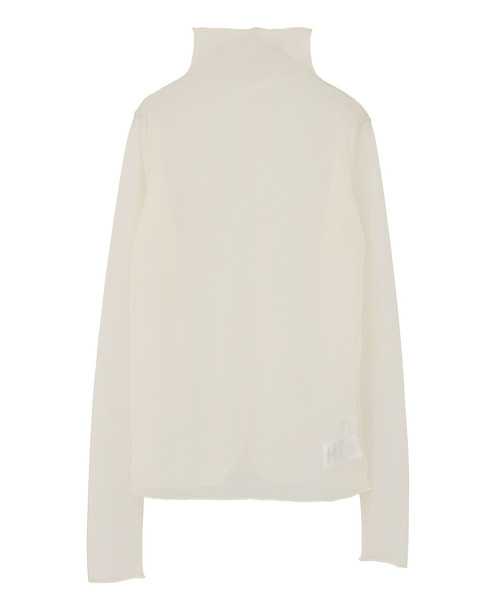 1er Arrondissement（プルミエアロンディスモン）の「シアーハイネックカットソー（Tシャツ/カットソー・レディース・ブラック系その他3/ベージュ・FREE）」の9枚目の写真