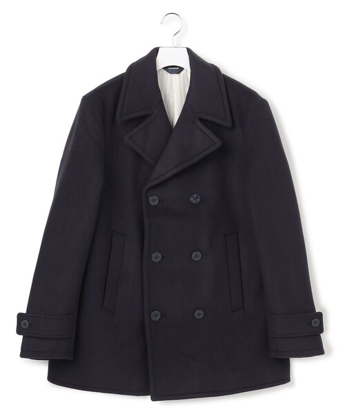 J.PRESS YORK STREET（ジェイプレスヨークストリート）の「【UNISEX】メルトン ピーコート（ピーコート・メンズ・黄土色系/ネイビー系・LARGE/MEDIUM/SMALL）」の12枚目の写真