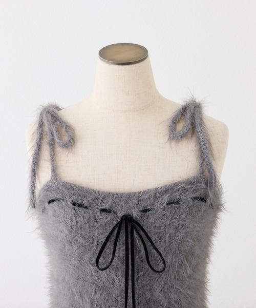 未使用】シェアスピリットShare Sprit レザー編み込みキャミソール