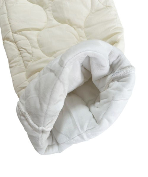 VIBGYOR（ヴィブジョー）の「折り返しチェック キルティング中綿ルーズパンツ/韓国 ユニセックス(CZ)（その他パンツ・メンズ・アイボリー/ネイビー・MEDIUM/LARGE）」の3枚目の写真