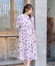 Rose Tiara シフォンワンピース　新品タグ付き コレクション | Rose Tiara【ローズティアラ】