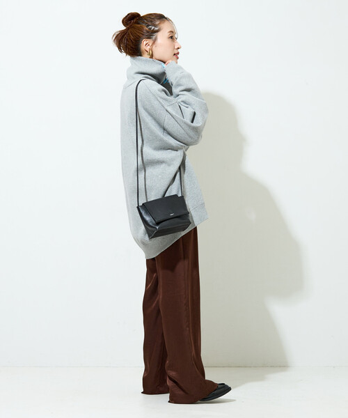 FREAK'S STORE（フリークスストア）の「限定展開　ヘビーウェイト タートルネック スウェット（スウェット・レディース・ブラック/ナチュラル/グレー/チャコールグレー/ライトグレー/ベージュ・ﾌﾘ-）」の19枚目の写真