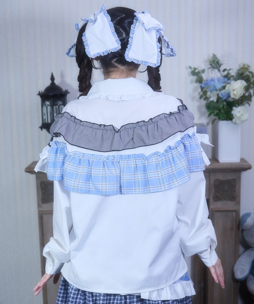 Whinny(ホワイニー)の「Whinny/《セットアップ可能♪》ごきげんぁまぁまブラウス(シャツ/ブラウス・レディース・ブラック/ホワイト/ネイビー・FREE)」の20枚目の写真