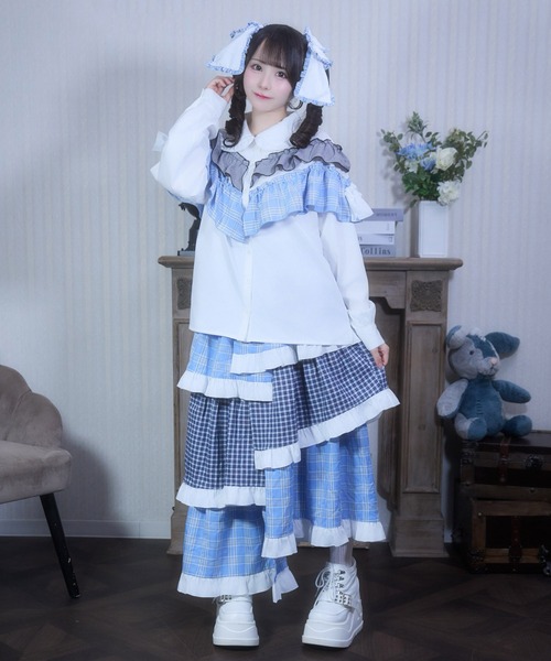 Whinny(ホワイニー)の「Whinny/《セットアップ可能♪》ごきげんぁまぁまブラウス(シャツ/ブラウス・レディース・ブラック/ホワイト/ネイビー・FREE)」の17枚目の写真