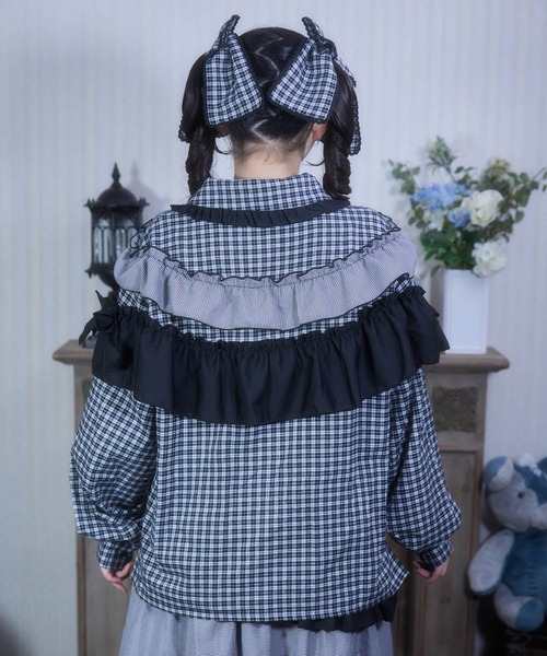 Whinny(ホワイニー)の「Whinny/《セットアップ可能♪》ごきげんぁまぁまブラウス(シャツ/ブラウス・レディース・ブラック/ホワイト/ネイビー・FREE)」の9枚目の写真