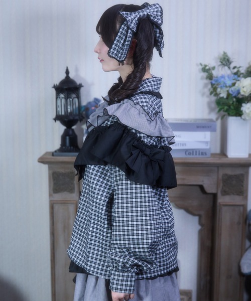 Whinny(ホワイニー)の「Whinny/《セットアップ可能♪》ごきげんぁまぁまブラウス(シャツ/ブラウス・レディース・ブラック/ホワイト/ネイビー・FREE)」の6枚目の写真