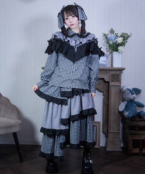 Whinny(ホワイニー)の「Whinny/《セットアップ可能♪》ごきげんぁまぁまブラウス(シャツ/ブラウス・レディース・ブラック/ホワイト/ネイビー・FREE)」の5枚目の写真
