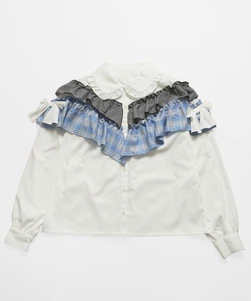Whinny(ホワイニー)の「Whinny/《セットアップ可能♪》ごきげんぁまぁまブラウス(シャツ/ブラウス・レディース・ブラック/ホワイト/ネイビー・FREE)」の21枚目の写真