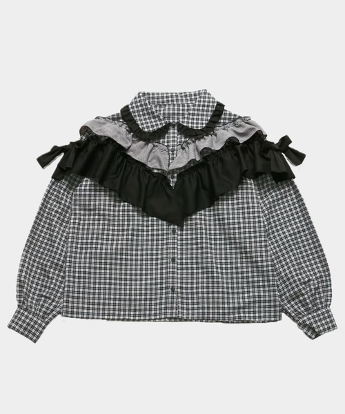 Whinny(ホワイニー)の「Whinny/《セットアップ可能♪》ごきげんぁまぁまブラウス(シャツ/ブラウス・レディース・ブラック/ホワイト/ネイビー・FREE)」の22枚目の写真