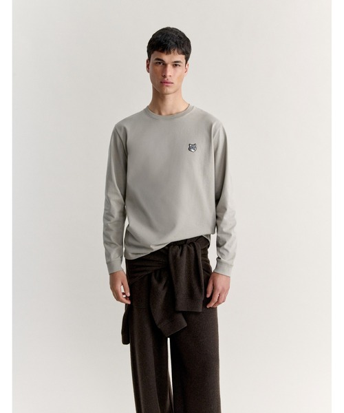 Maison Kitsune（メゾンキツネ）の「FOX HEAD COMFORT LONG SLEEVE TEE-SHIRT（Tシャツ/カットソー・メンズ・サックスブルー/グレー系その他・XS/S/M/L/XL）」の7枚目の写真