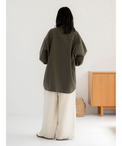 Ungrid（アングリッド）の「起毛デザインシャツ（シャツ/ブラウス・レディース・チャコールグレー/カーキ/キャメル・FREE）」の16枚目の写真