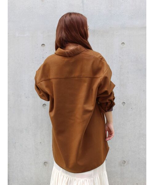 Ungrid（アングリッド）の「起毛デザインシャツ（シャツ/ブラウス・レディース・チャコールグレー/カーキ/キャメル・FREE）」の21枚目の写真