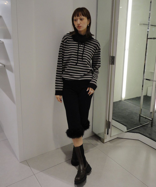 Oriens JOURNAL STANDARD（オリエンス ジャーナルスタンダード）の「ファーバイカーショーツ（その他パンツ・レディース・ブラック・FREE）」の12枚目の写真