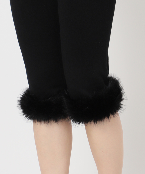 Oriens JOURNAL STANDARD（オリエンス ジャーナルスタンダード）の「ファーバイカーショーツ（その他パンツ・レディース・ブラック・FREE）」の5枚目の写真