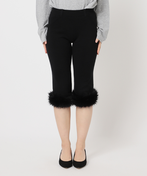 Oriens JOURNAL STANDARD（オリエンス ジャーナルスタンダード）の「ファーバイカーショーツ（その他パンツ・レディース・ブラック・FREE）」の10枚目の写真