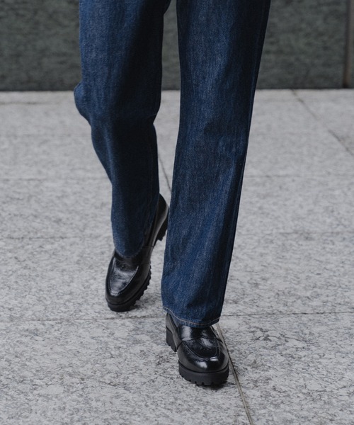 KENFORD（ケンフォード）の「ケンフォード メンズ K027 TANK SOLE LOAFERS タンクソール コイン ローファー ペイズリー（ローファー・メンズ・ブラック系その他・26.5/26/25.5/25/27）」の7枚目の写真