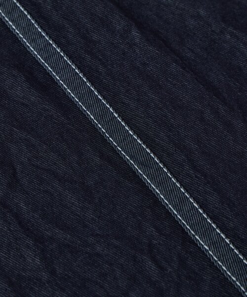 un dix cors（アンディコール）の「《楽な履き心地》シャイニーデニムワイドパンツ（デニムパンツ・レディース・ブラック/インディゴブルー・FREE）」の12枚目の写真