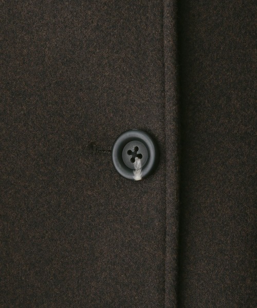 RAGEBLUE（レイジブルー）の「＜WOOLLYTEC/ウーリーテック＞スタンドカラーショートコート（ブルゾン・レディース・ブラウン/ブラック・FREE）」の7枚目の写真