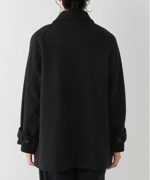 RAGEBLUE（レイジブルー）の「＜WOOLLYTEC/ウーリーテック＞スタンドカラーショートコート（ブルゾン・レディース・ブラウン/ブラック・FREE）」の17枚目の写真