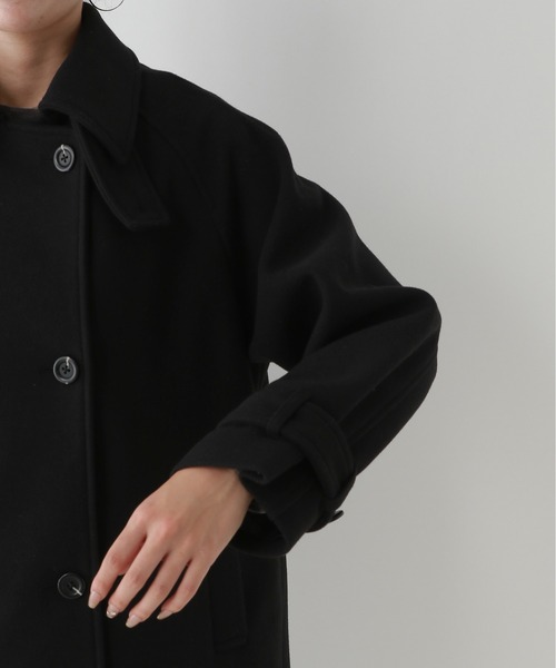 RAGEBLUE（レイジブルー）の「＜WOOLLYTEC/ウーリーテック＞スタンドカラーショートコート（ブルゾン・レディース・ブラウン/ブラック・FREE）」の20枚目の写真