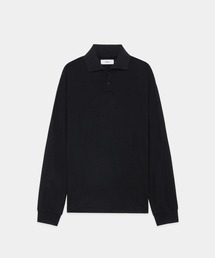 【markaware/marka】ウォッシャブルウール天竺 / 2ボタンポロL/S Tee / TWO BUTTON POLO L/S TEE