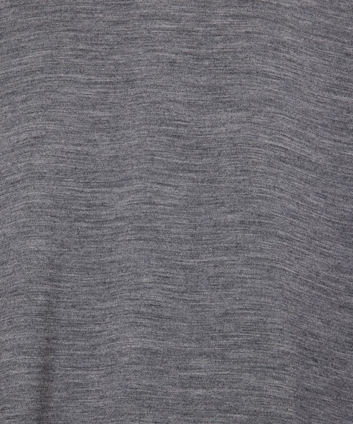 markaware(マーカウェア)の「【markaware/marka】ウォッシャブルウール天竺 / 2ボタンポロL/S Tee / TWO BUTTON POLO L/S TEE(ポロシャツ・メンズ・グレー/ブラック・1/2)」の4枚目の写真