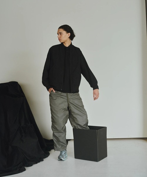 markaware/marka】ウォッシャブルウール天竺 / 2ボタンポロL/S Tee