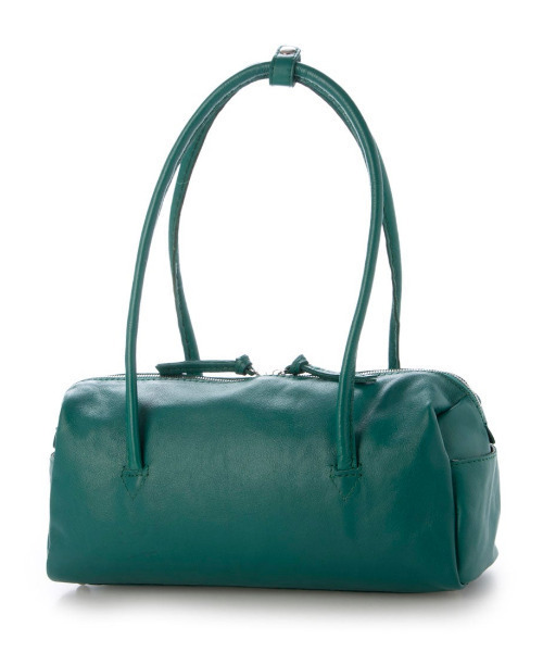 perche（ペルケ）の「ペルケ perche / ソフトレザーワイドボストントート（トートバッグ・レディース・ブラウン/グリーン/シルバー/ブラック・FREE）」の3枚目の写真