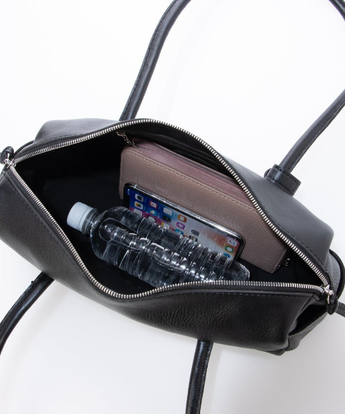 perche（ペルケ）の「ペルケ perche / ソフトレザーワイドボストントート（トートバッグ・レディース・ブラウン/グリーン/シルバー/ブラック・FREE）」の10枚目の写真