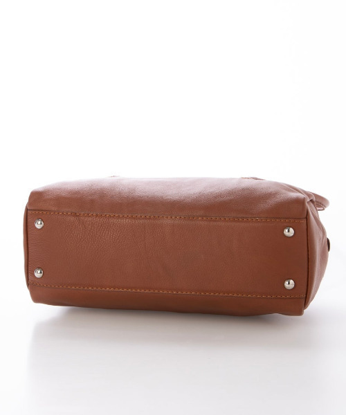 perche（ペルケ）の「ペルケ perche / ソフトレザーワイドボストントート（トートバッグ・レディース・ブラウン/グリーン/シルバー/ブラック・FREE）」の12枚目の写真