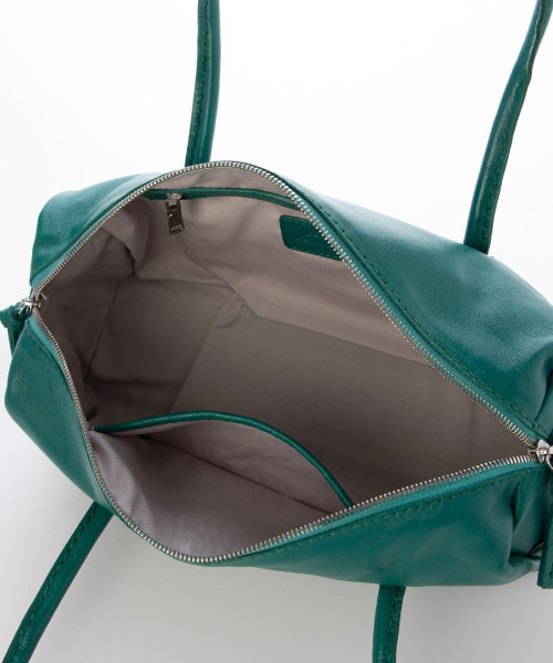 perche（ペルケ）の「ペルケ perche / ソフトレザーワイドボストントート（トートバッグ・レディース・ブラウン/グリーン/シルバー/ブラック・FREE）」の18枚目の写真