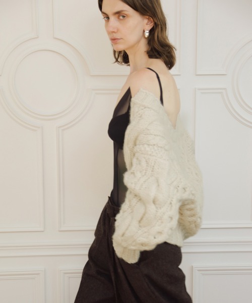 EMOELLE】ケーブルボレロカーディガン（カーディガン/ボレロ）｜ADAM