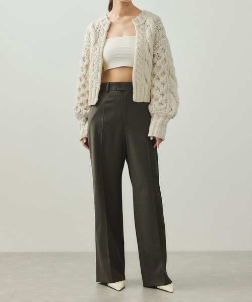 ADAM ET ROPE'（アダムエロペ）の「【EMOELLE】ケーブルボレロカーディガン（カーディガン/ボレロ・レディース・キナリ・FREE）」の10枚目の写真