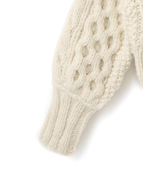 ADAM ET ROPE'（アダムエロペ）の「【EMOELLE】ケーブルボレロカーディガン（カーディガン/ボレロ・レディース・キナリ・FREE）」の19枚目の写真