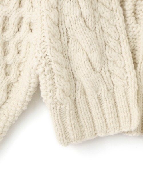 ADAM ET ROPE'（アダムエロペ）の「【EMOELLE】ケーブルボレロカーディガン（カーディガン/ボレロ・レディース・キナリ・FREE）」の16枚目の写真