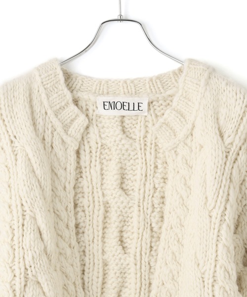 ADAM ET ROPE'（アダムエロペ）の「【EMOELLE】ケーブルボレロカーディガン（カーディガン/ボレロ・レディース・キナリ・FREE）」の18枚目の写真