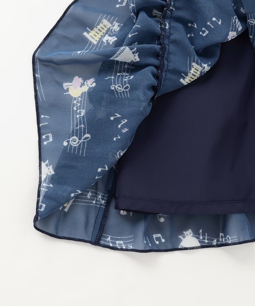 KP（ケーピー）の「音符柄シフォン ティアードワンピース（ワンピース・キッズ・アイボリー/ネイビー・90cm/100cm/110cm/120cm/130cm）」の11枚目の写真