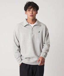 【別注】 <KANGOL> 裏毛 ハーフジッププルオーバー <A DAY IN THE LIFE>