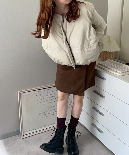 merrylatte(メリーラテ)の「エッグマットダウンベスト【NOUA】(ダウンベスト・レディース・ホワイト・FREE)」の5枚目の写真