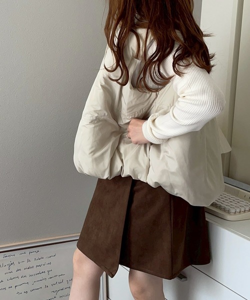 merrylatte(メリーラテ)の「エッグマットダウンベスト【NOUA】(ダウンベスト・レディース・ホワイト・FREE)」の7枚目の写真