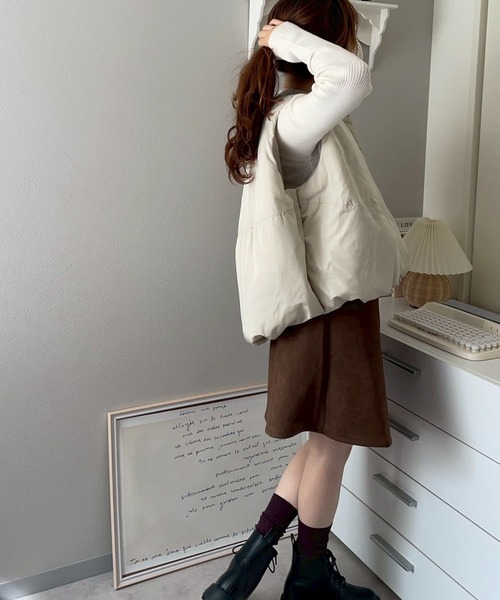 merrylatte(メリーラテ)の「エッグマットダウンベスト【NOUA】(ダウンベスト・レディース・ホワイト・FREE)」の9枚目の写真