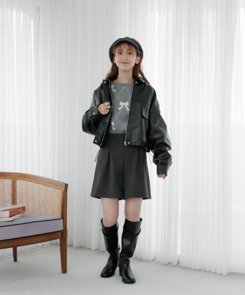 flower（フラワー）の「フェミニンハーフパンツ（その他パンツ・レディース・グレー/ブラウン・FREE）」の13枚目の写真