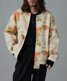 ALL RUNS（オールランズ）の「ゴブラン織りワイドシルエット総柄ジャカードブルゾン（ブルゾン）」