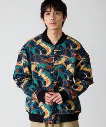 ALL RUNS（オールランズ）の「ゴブラン織りワイドシルエット総柄ジャカードブルゾン（ブルゾン）」